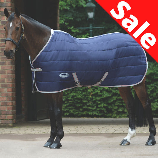 Weatherbeeta ComFiTec 210D Channel Quilt Standard Medium Navy/Silver/Red