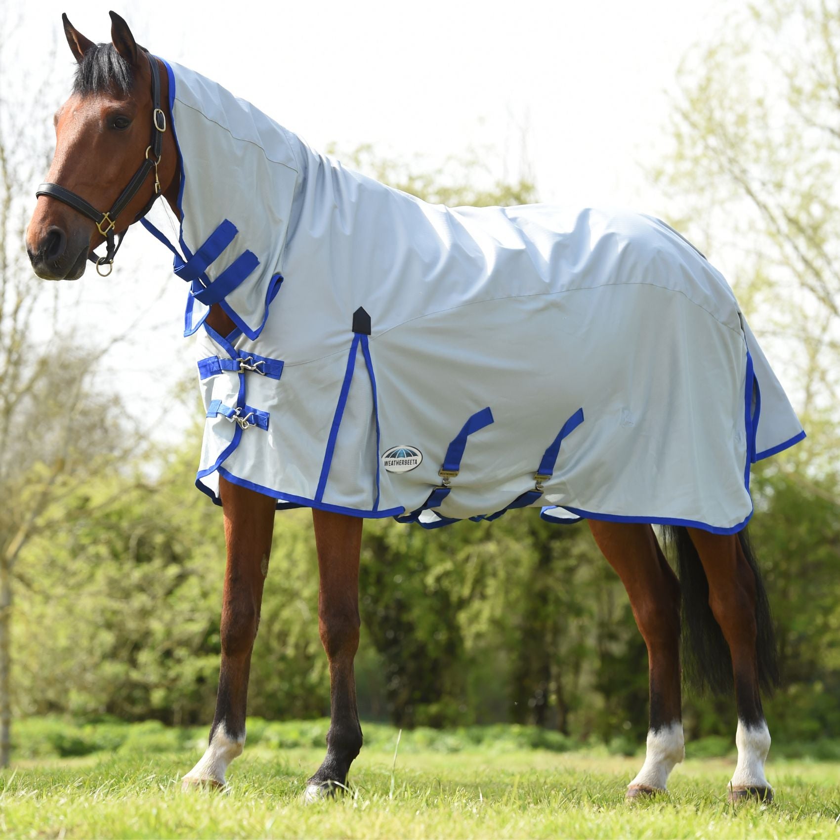 Weatherbeeta-ComFiTec-600D/Mesh II Combo Silver/Silver- -Fly rug ...