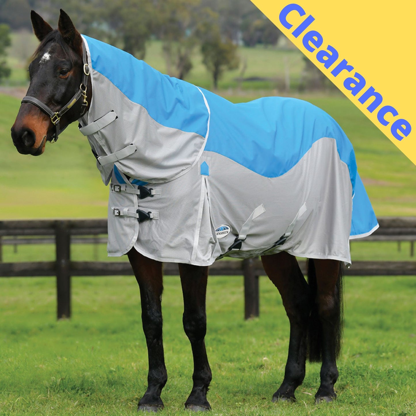 Weatherbeeta ComFiTec Dual Shield Detach-A-Neck Blue/Grey