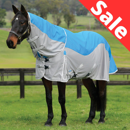 Weatherbeeta ComFiTec Dual Shield Detach-A-Neck Blue/Grey