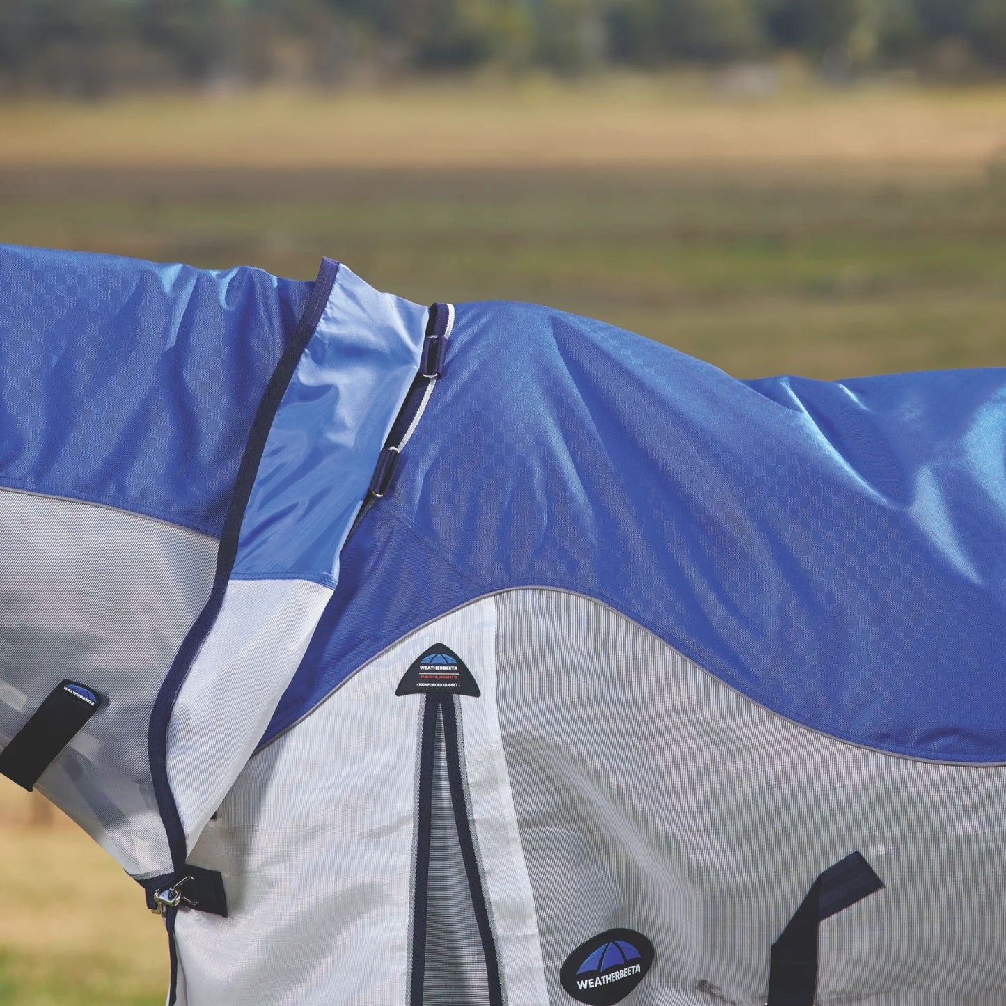 Weatherbeeta ComFiTec Duo Shield Detach-A-Neck Blue/Silver/Navy