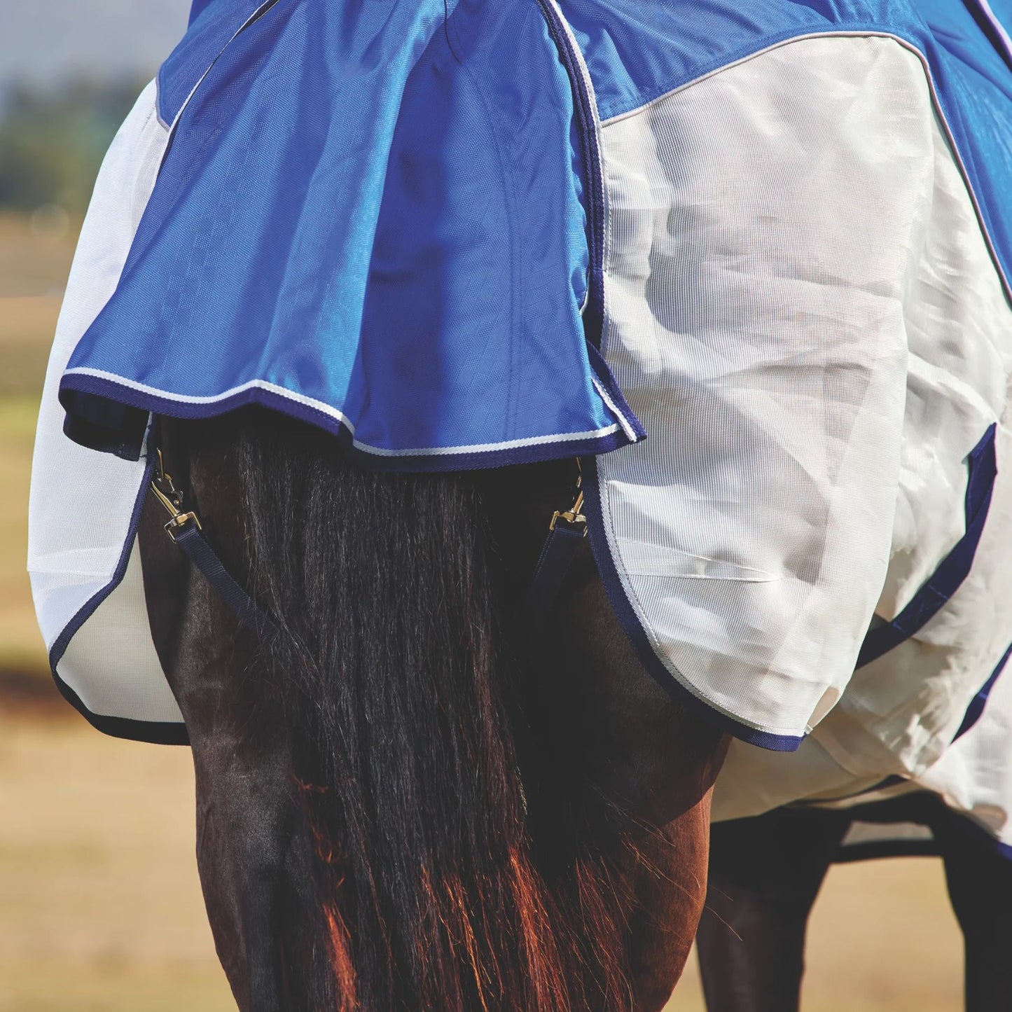 Weatherbeeta ComFiTec Duo Shield Detach-A-Neck Blue/Silver/Navy