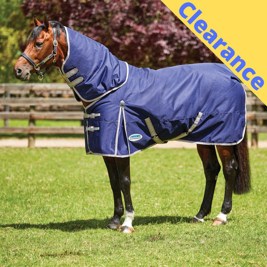 Weatherbeeta ComFiTec Essential Detach-A-Neck Lite Plus 50g Navy/Silver/Red