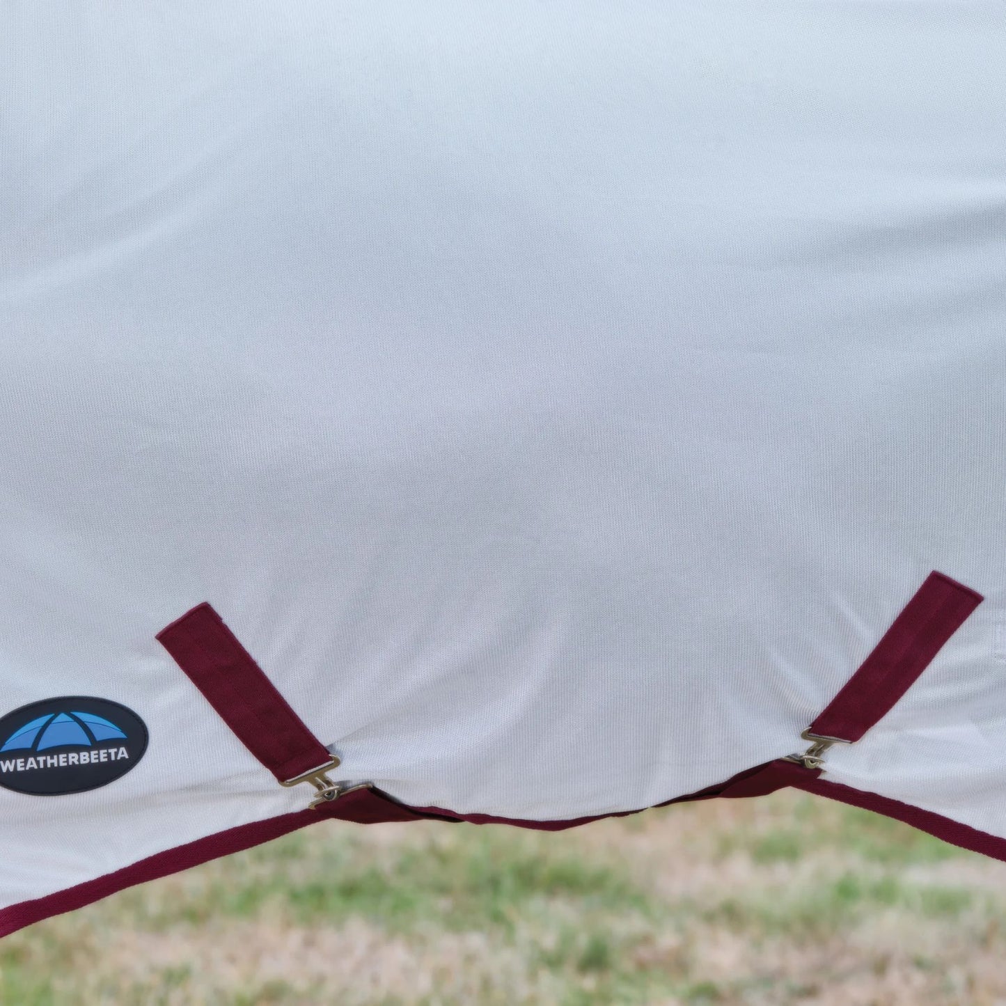 Weatherbeeta ComFiTec Essential Fly Sheet Combo White/Burgundy
