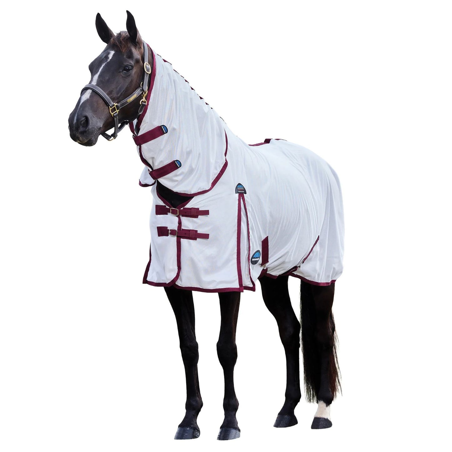 Weatherbeeta ComFiTec Essential Fly Sheet Combo White/Burgundy