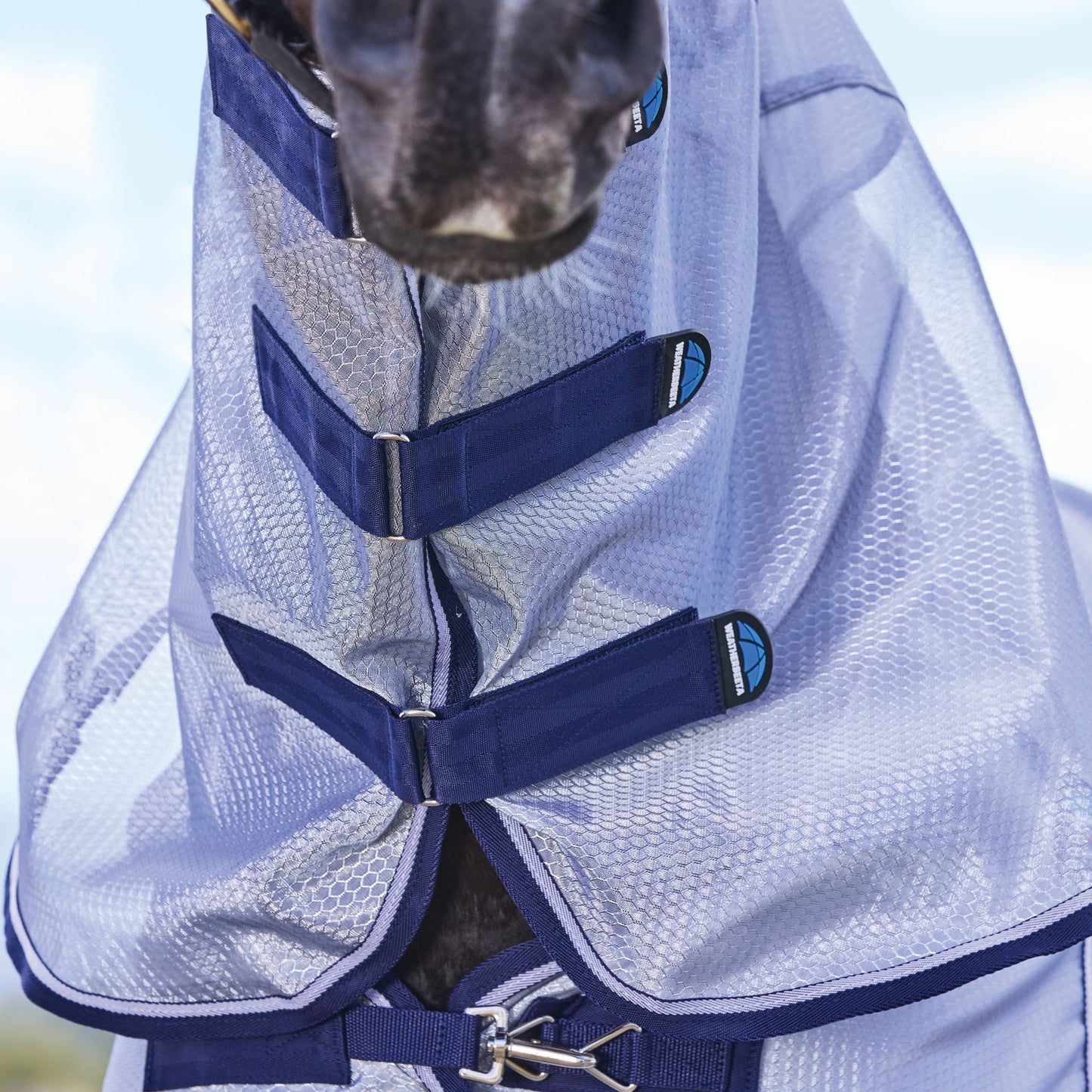 Weatherbeeta ComFiTec Hexi Shield Fly Sheet Combo Silver/Navy/White