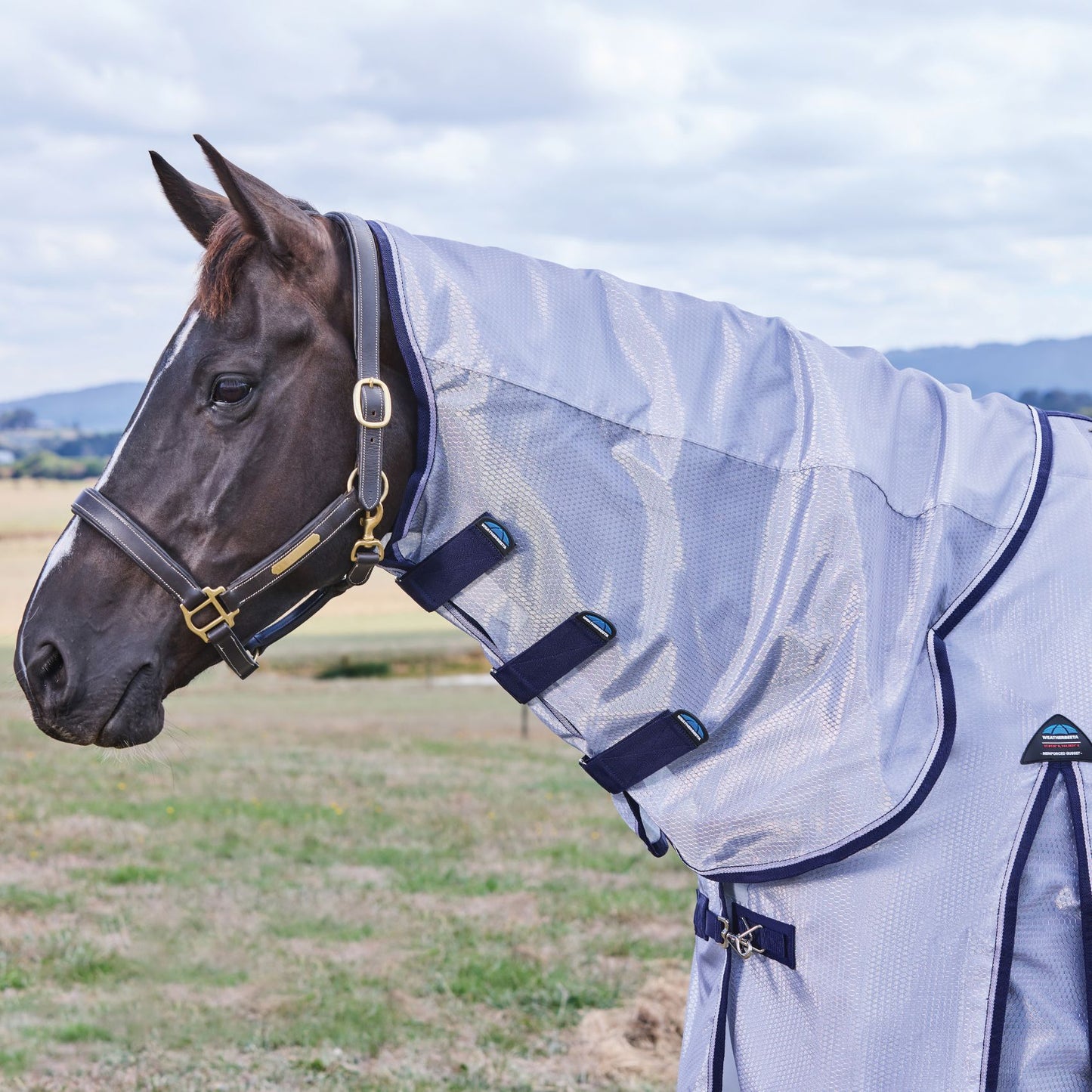 Weatherbeeta ComFiTec Hexi Shield Fly Sheet Combo Silver/Navy/White