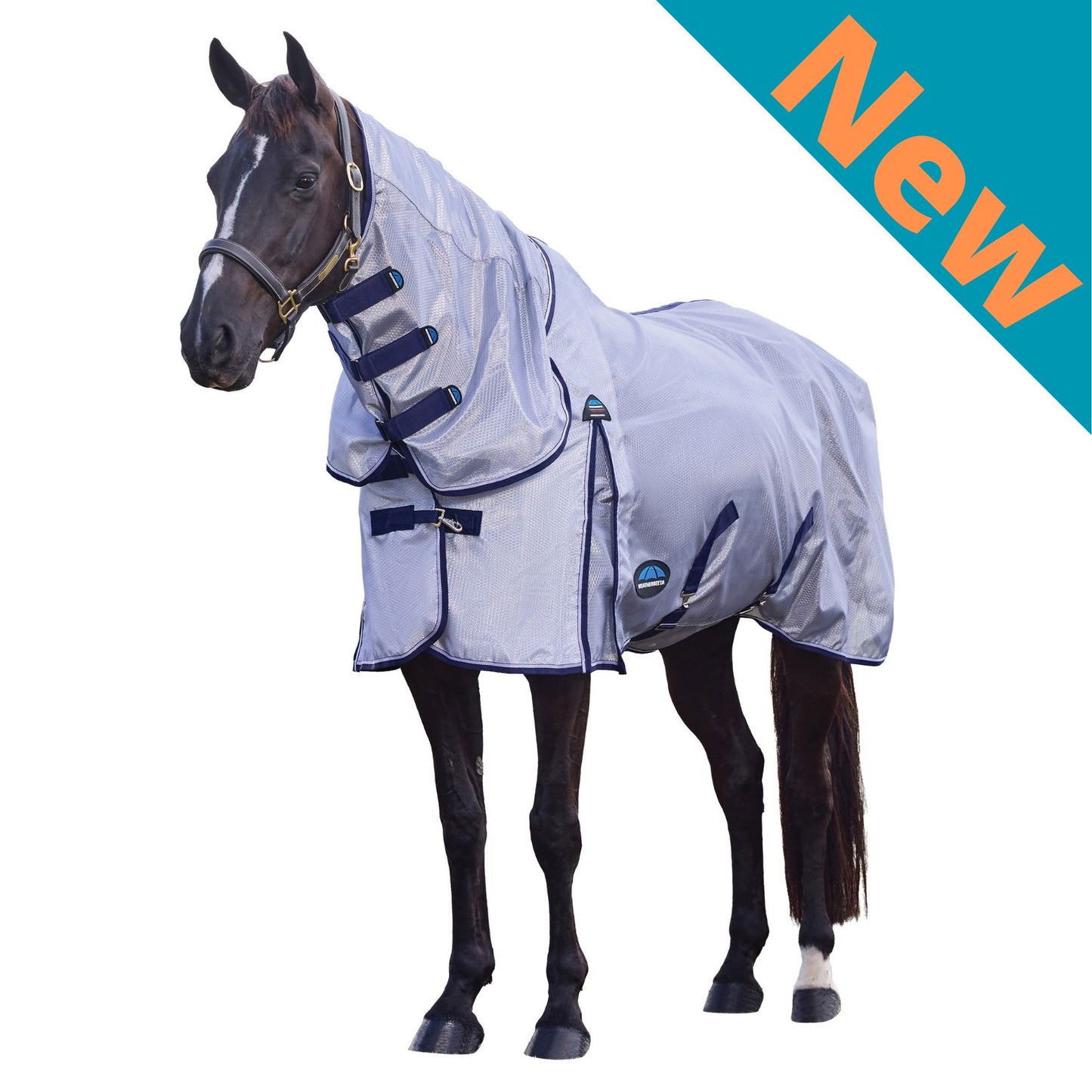 Weatherbeeta ComFiTec Hexi Shield Fly Sheet Combo Silver/Navy/White