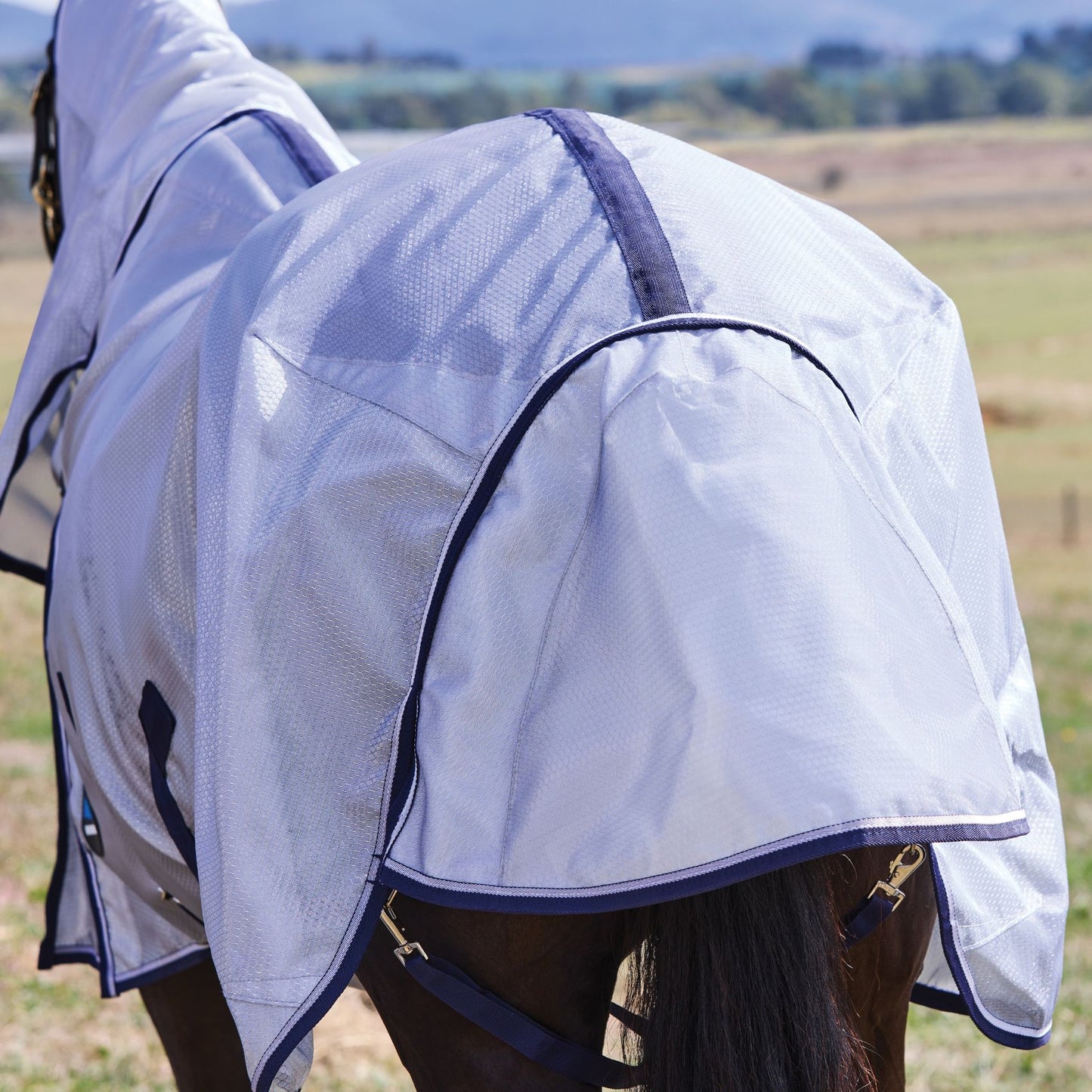 Weatherbeeta ComFiTec Hexi Shield Fly Sheet Combo Silver/Navy/White