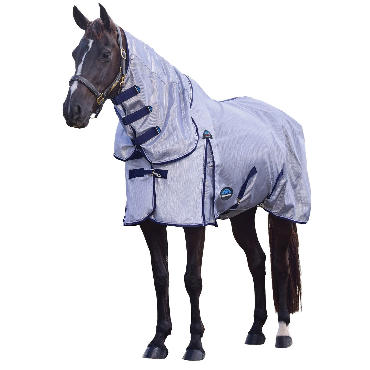 Weatherbeeta ComFiTec Hexi Shield Fly Sheet Combo Silver/Navy/White