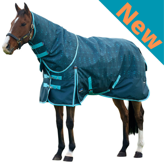 Weatherbeeta ComFiTec Limited Edition Turnout Detach-A-Neck 220g Geometric Bit Print