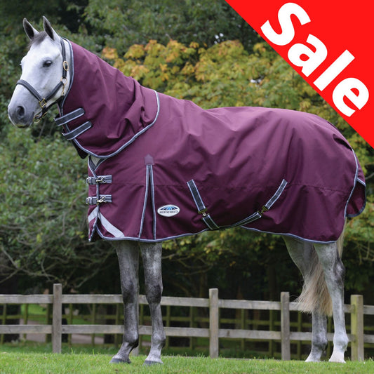 Weatherbeeta ComFiTec Plus Dynamic II Detach-A-Neck Lite Maroon/Grey/White