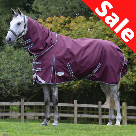 Weatherbeeta ComFiTec Plus Dynamic II Detach-A-Neck Medium Maroon/Grey/White