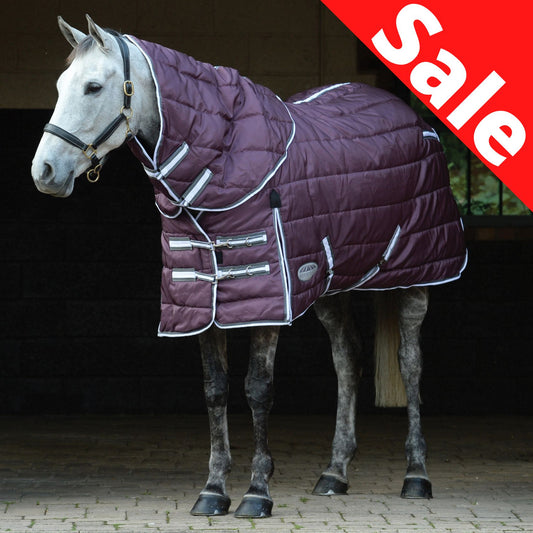 Weatherbeeta ComFiTec PP Channel Quilt II Detach-A-Neck Medium Maroon/Grey/White