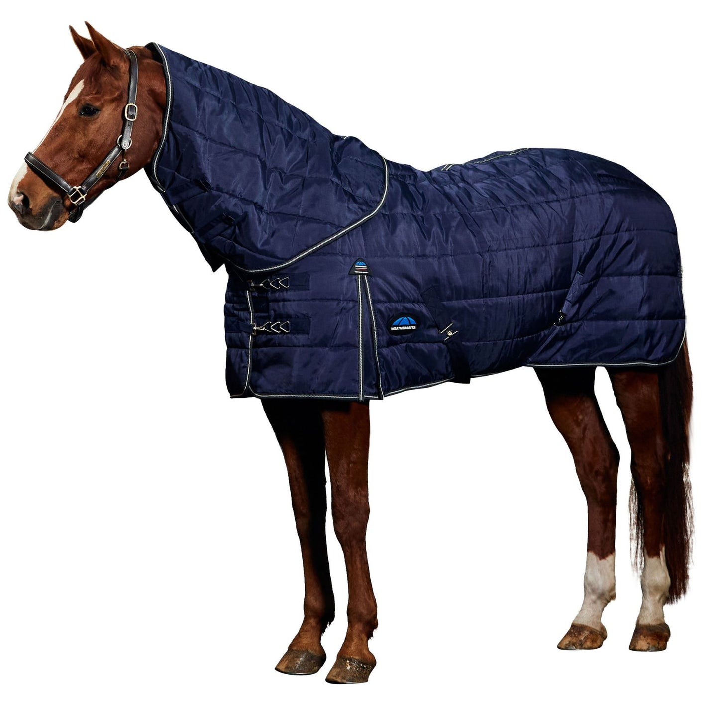 Weatherbeeta ComFiTec PP Channel Quilt Stable Detach-A-Neck 220g Navy/Charcoal