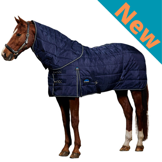 Weatherbeeta ComFiTec PP Channel Quilt Stable Detach-A-Neck 220g Navy/Charcoal