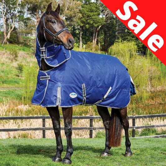 Weatherbeeta ComFiTec Premier Free II Detach-A-Neck Medium Dark Blue/Grey/White