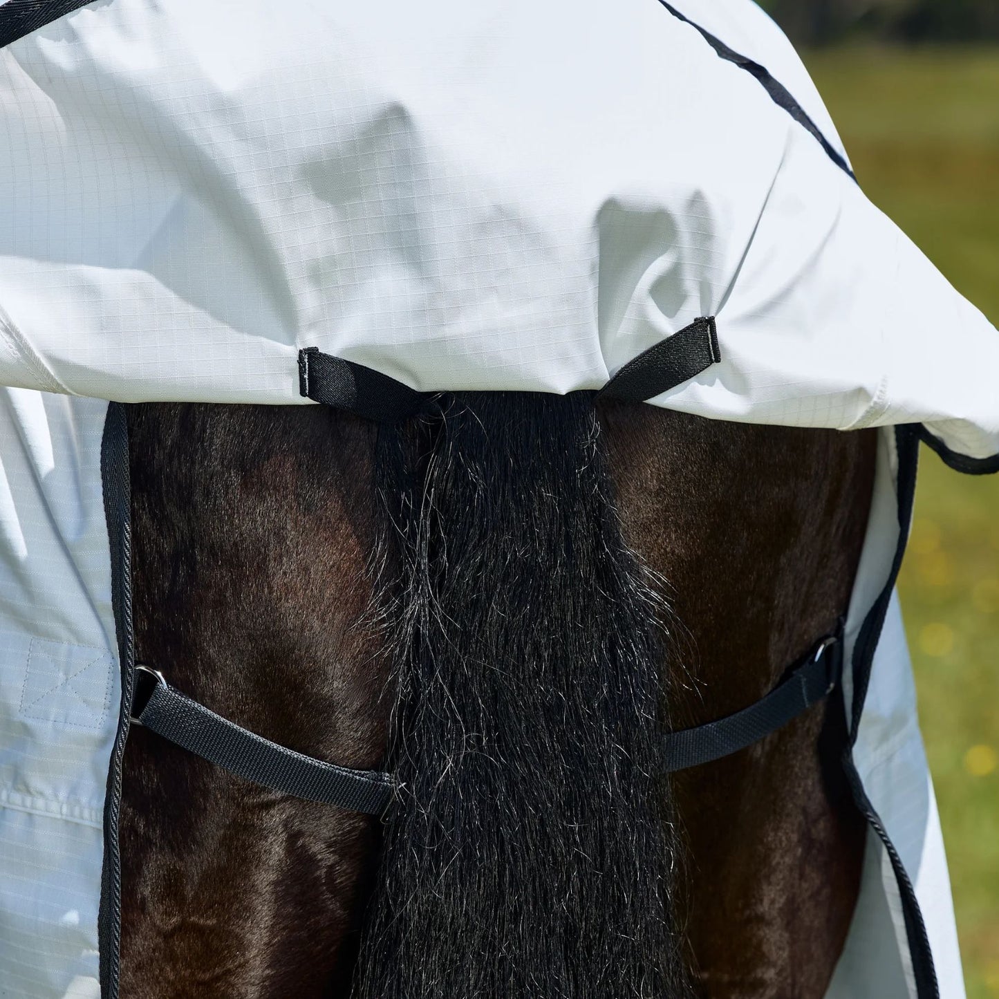 Weatherbeeta ComFiTec Sweet Itch Shield Fly Sheet Combo White/Charcoal