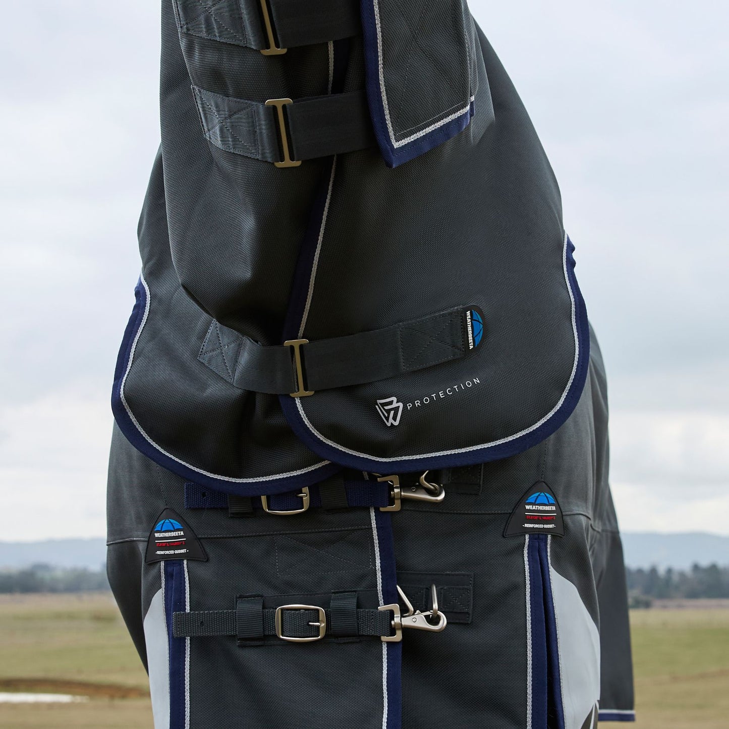 Weatherbeeta ComFiTec Ultra Turnout Detach-A-Neck 100g Charcoal