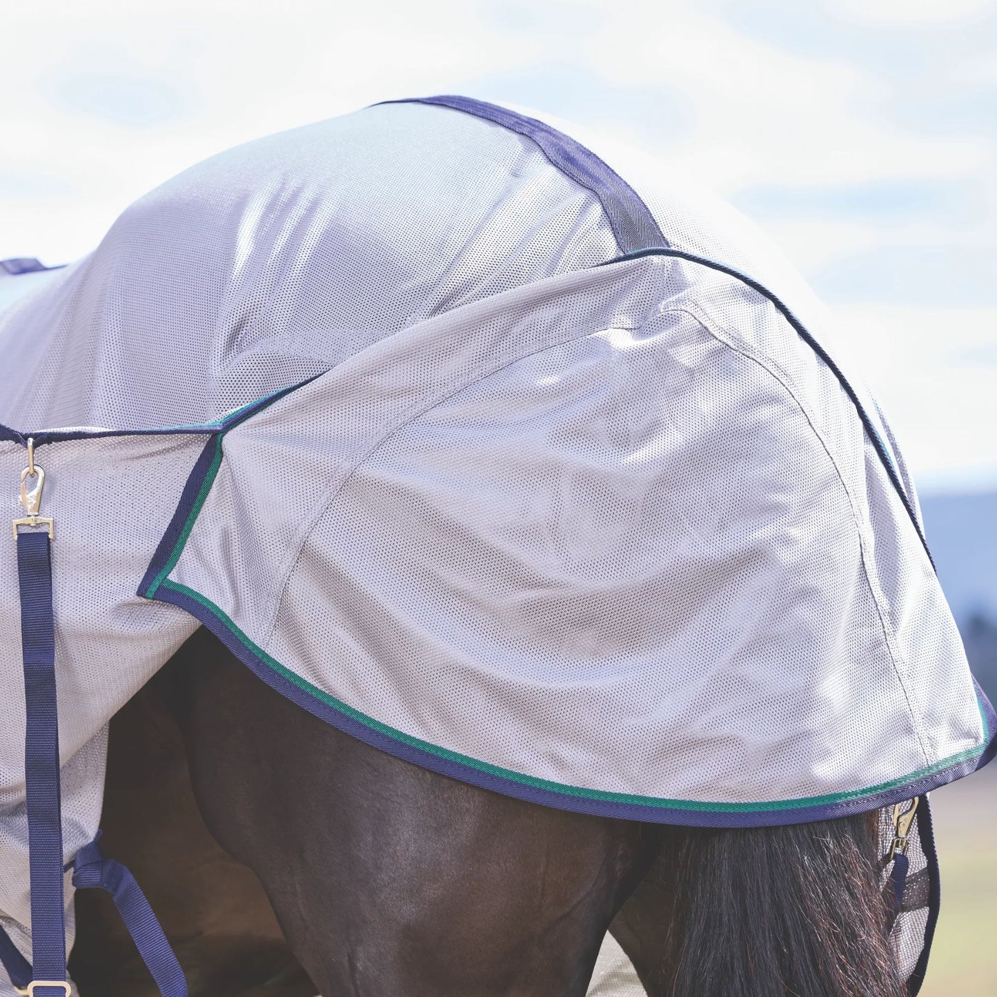 Weatherbeeta ComFiTec Zephyr Fly Sheet Combo Grey/Navy/Forest Green