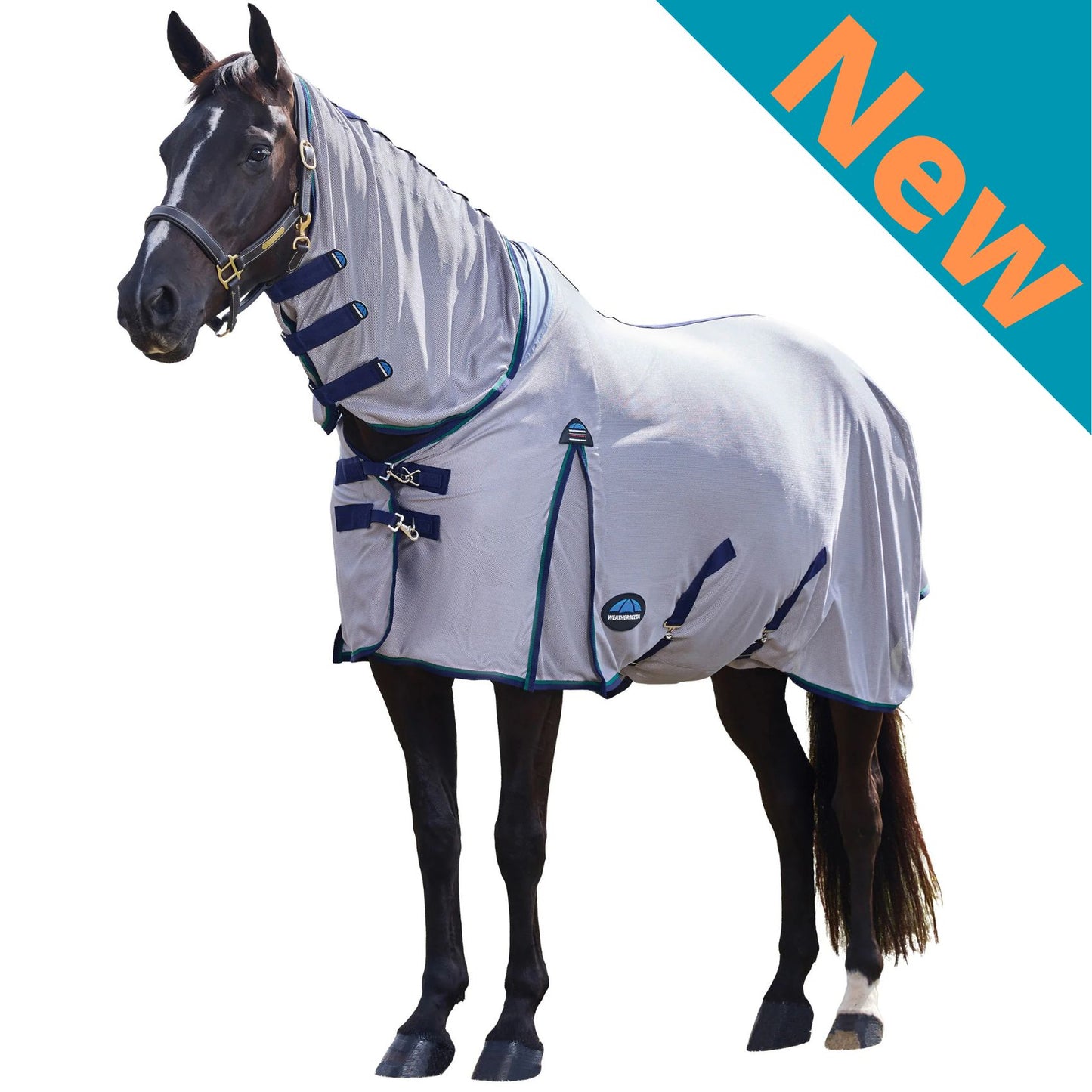 Weatherbeeta ComFiTec Zephyr Fly Sheet Combo Grey/Navy/Forest Green