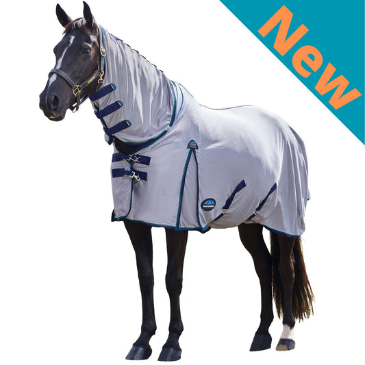Weatherbeeta ComFiTec Zephyr Fly Sheet Combo Grey/Navy/Forest Green