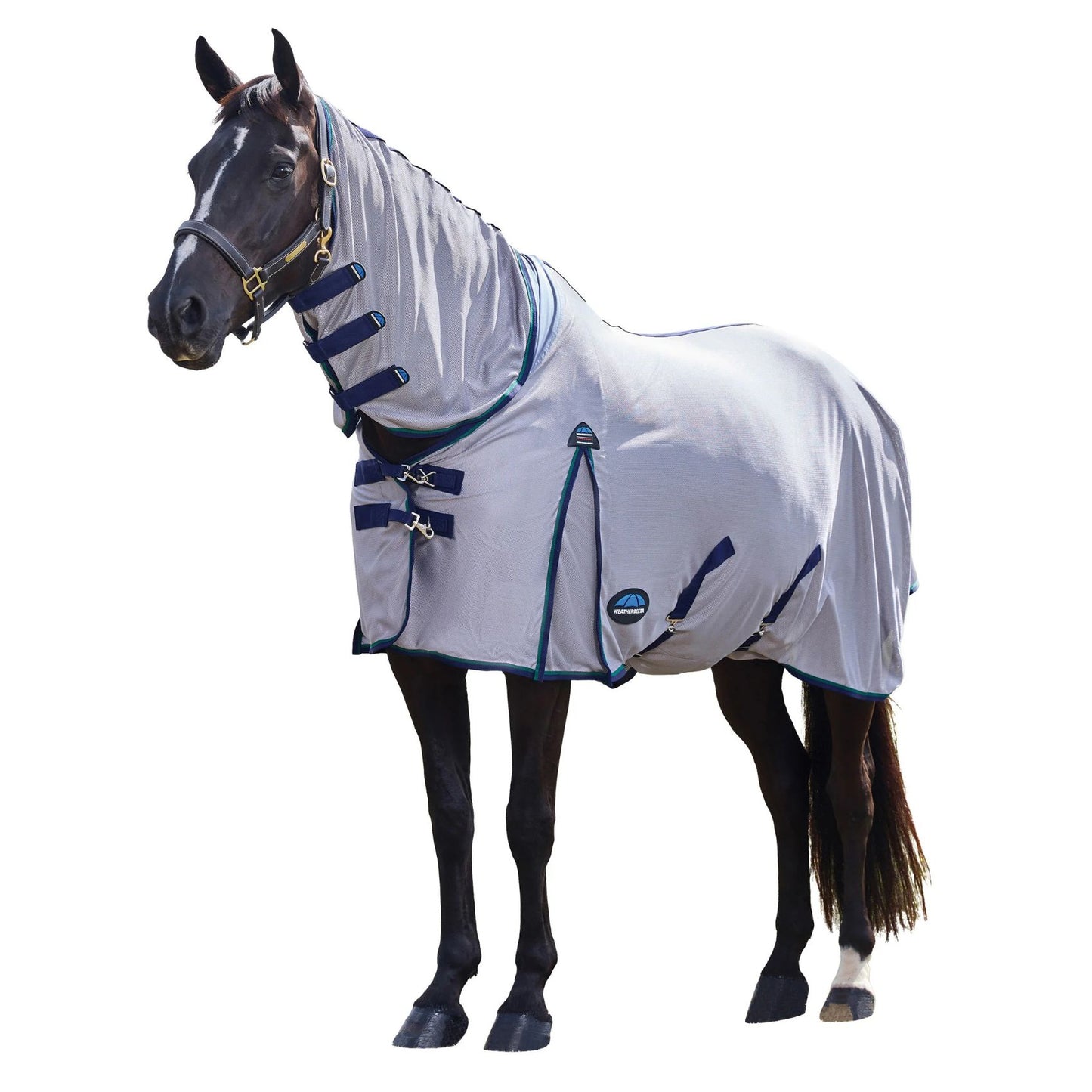 Weatherbeeta ComFiTec Zephyr Fly Sheet Combo Grey/Navy/Forest Green