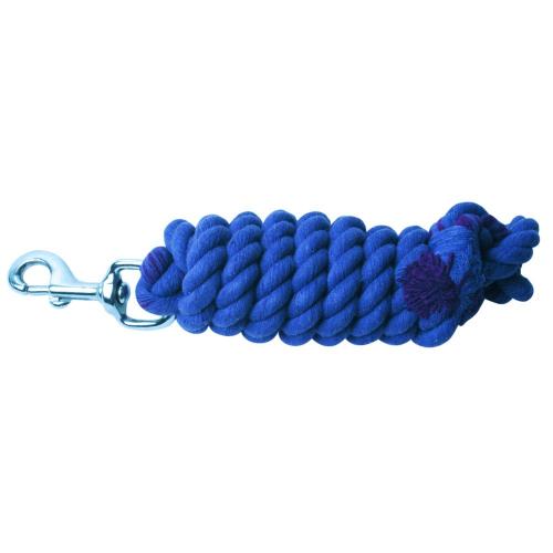 Roma 2m Cotton Lead Rope Blue