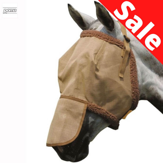Roma Fly Mask with Nose Tan