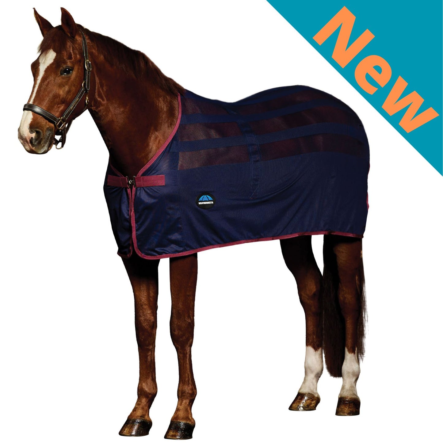 Weatherbeeta Scrim Cooler Navy/Burgundy