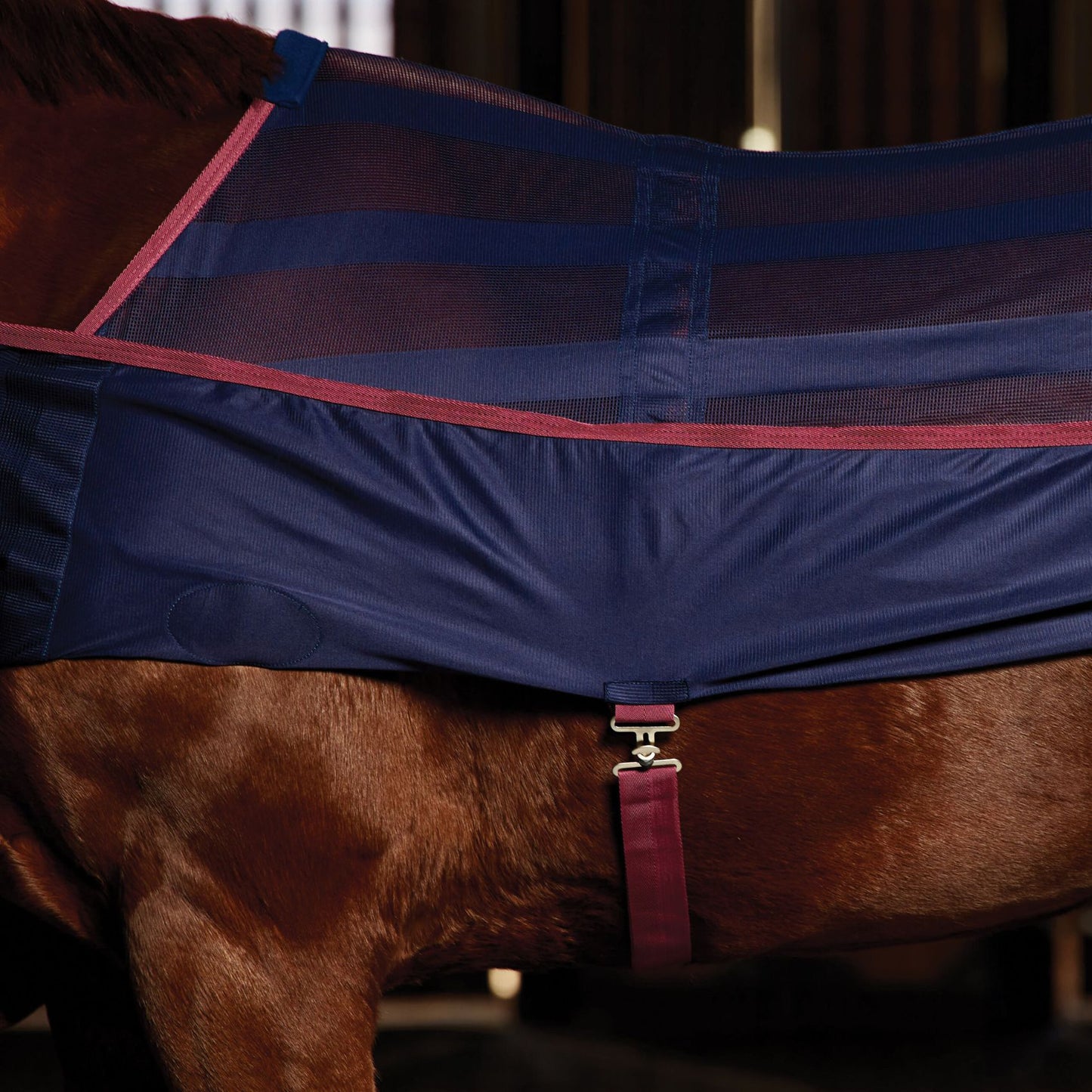 Weatherbeeta Scrim Cooler Navy/Burgundy