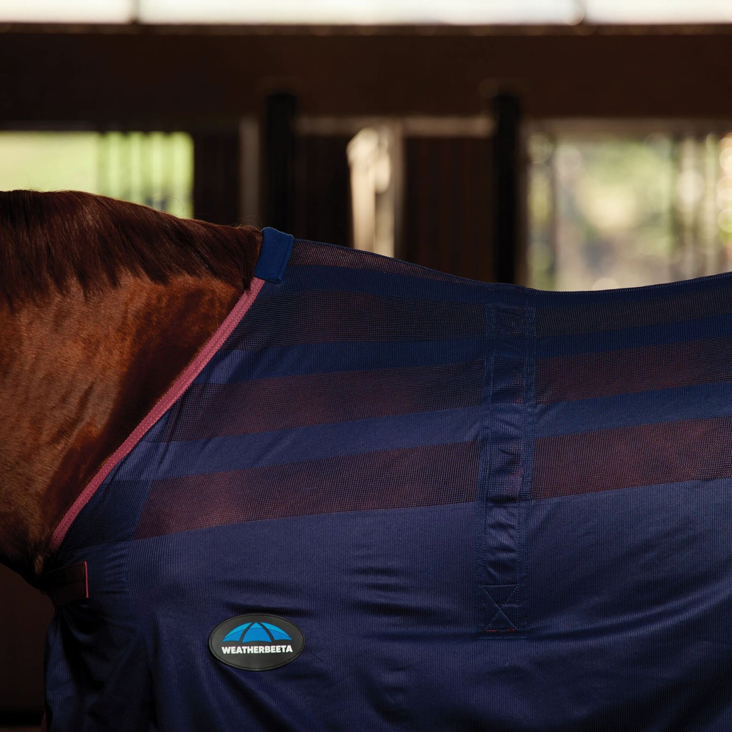 Weatherbeeta Scrim Cooler Navy/Burgundy